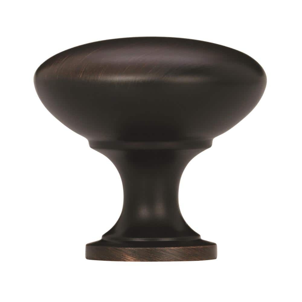 Oil Rubbed Bronze Round Cabinet Knob with Mounting Hardware