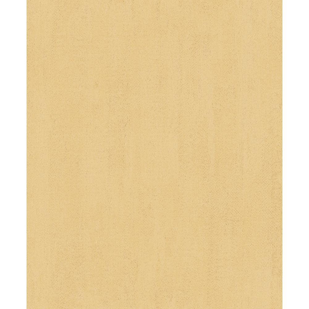 Ambiance Textured Plain Ochre Vinyl Non-Pasted Matte Wallpaper Roll (Covers