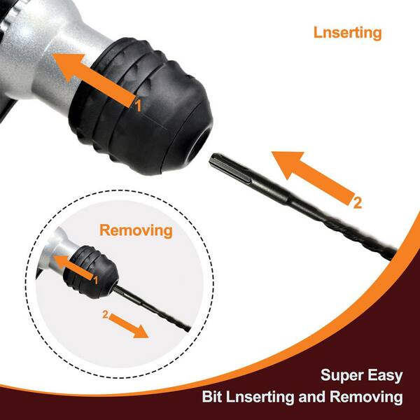 Toolman 14 Amp Corded Electric Power Rotary Tool Hammer Drill Driver 730 Rpm Rotary Hammer For Heavy Duty Lt3127 The Home Depot Toolman 14 Amp Corded Electric Power Rotary Tool Hammer Drill Driver 730 Rpm Rotary Hammer For Heavy Duty Lt3127 The Home Depot