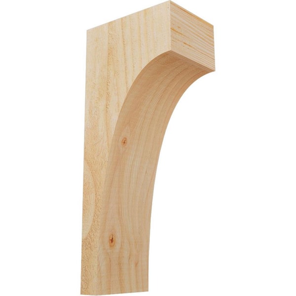 Ekena Millwork 4 in. x 6 in. x 14 in. Douglas Fir Huntington Rough Sawn Corbel
