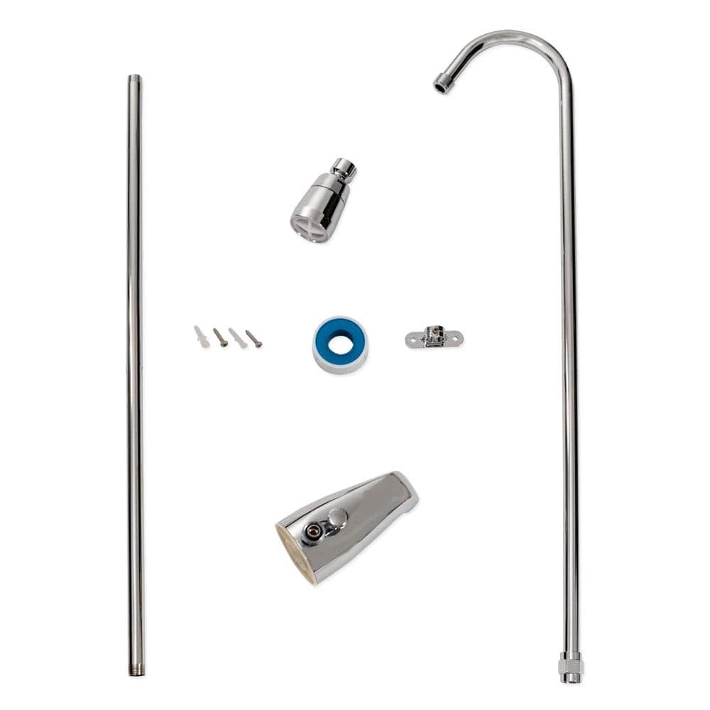 Chrome Polished Single Function Add-On Shower Unit