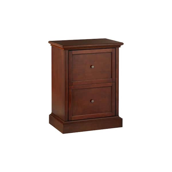 Royce Walnut Brown Wood 2 Drawer File Cabinet (23.5 in. W x 31 in. H)