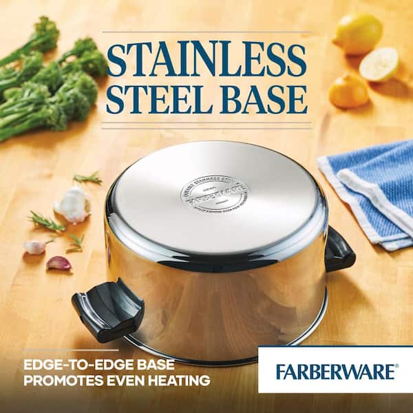 Farberware Classic Series Straining Saucepan, Silver - 1 qt