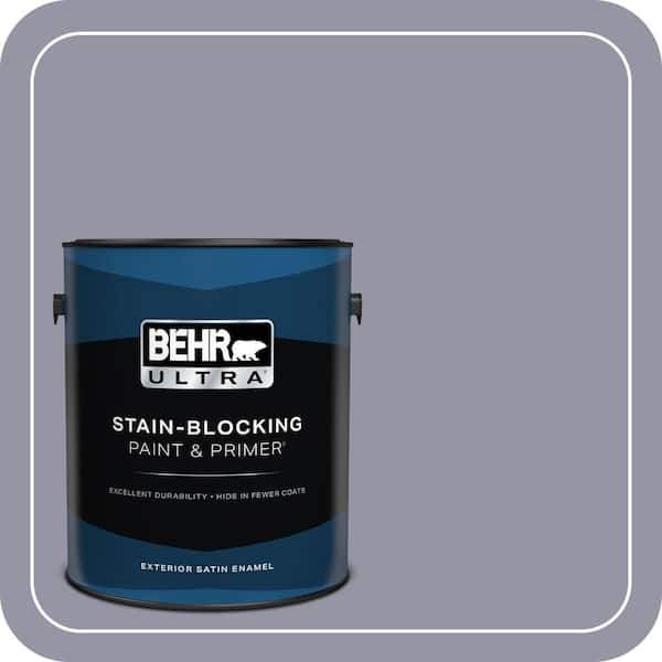 BEHR ULTRA 1 gal. #640F-5 Ash Violet Satin Enamel Exterior Paint & Primer