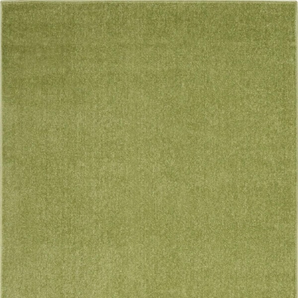Green 3 ft. x 5 ft. Woven Polypropylene Indoor/Outdoor Area Rug