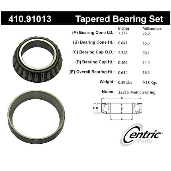 Centric Parts Wheel Bearing and Race Set