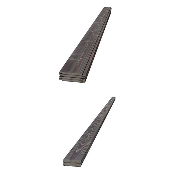 Charred Ash Gray Shiplap & Trim Bundle