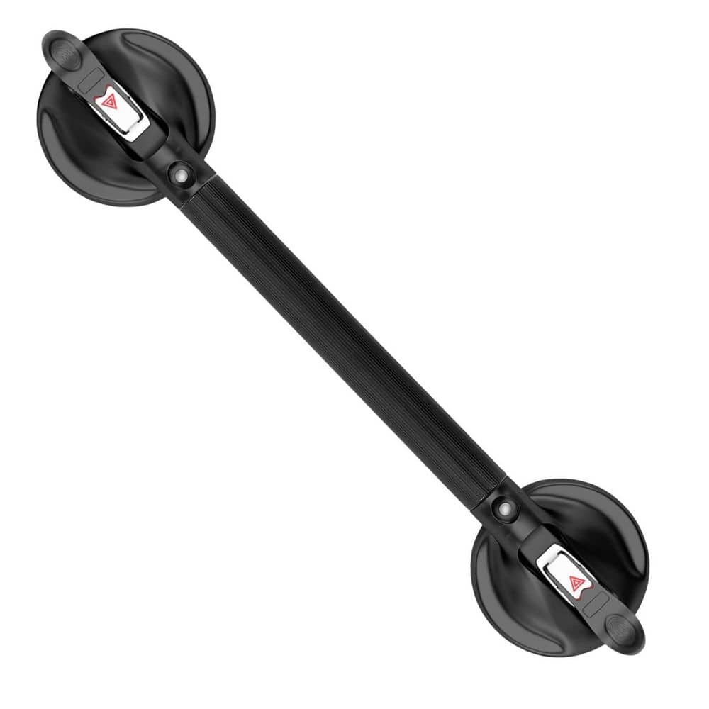 19 in. Shower Handle with Strong Suction Cups in Black, Portable, Reliable, Simple, Easy to Grip, Upgraded Grab Bar price history on PriceWatchPro