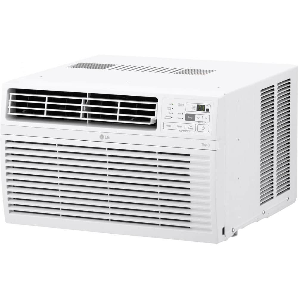 LG 10,000 BTU White Smart Window Air Conditioner with Remote