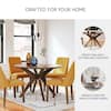 Lyncott Contemporary Brown Wood Dining Table 45 in.
