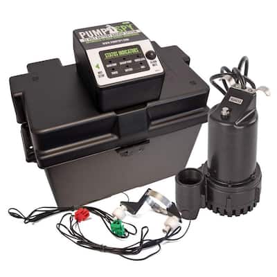 1/2 HP Submersible 12-Volt DC WiFi Connected Battery Backup Sump Pump and Monitoring System