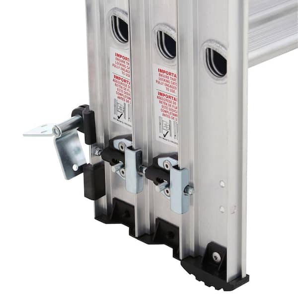 Werner 7 Ft 9 Ft 18 In X 24 In Compact Aluminum Attic Ladder With 250 Lb Maximum Load Capacity Aa1510b The Home Depot