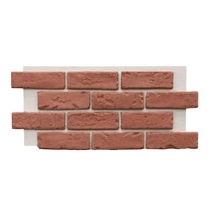 Classic Brick 12 in. x 22-1/4 in. Brick Veneer Siding Half Panel