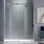 WOODBRIDGE Norwich 56 in. to 60 in. x 76 in. Frameless Sliding Shower ...