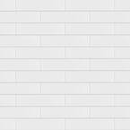 Metro Soho Subway Glossy White 1-3/4 in. x 7-3/4 in. Porcelain Floor and Wall Tile (3.0 sq. ft./Case)
