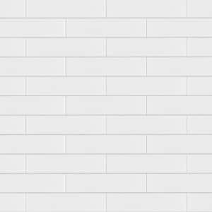 Metro Soho Subway Glossy White 1-3/4 in. x 7-3/4 in. Porcelain Floor and Wall Tile (3.0 sq. ft./Case)