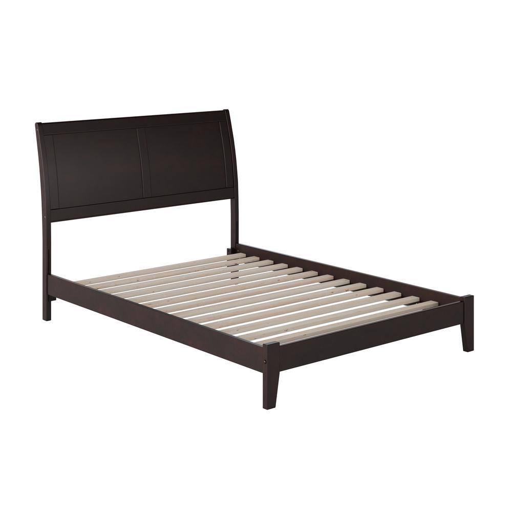 AFI Portland Espresso Full Solid Wood Frame Low Profile Platform Bed ...