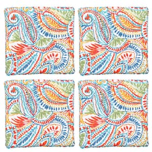 25 in. W x 25 in. D Square Outdoor Dining Seat Cushion (Set of 4)