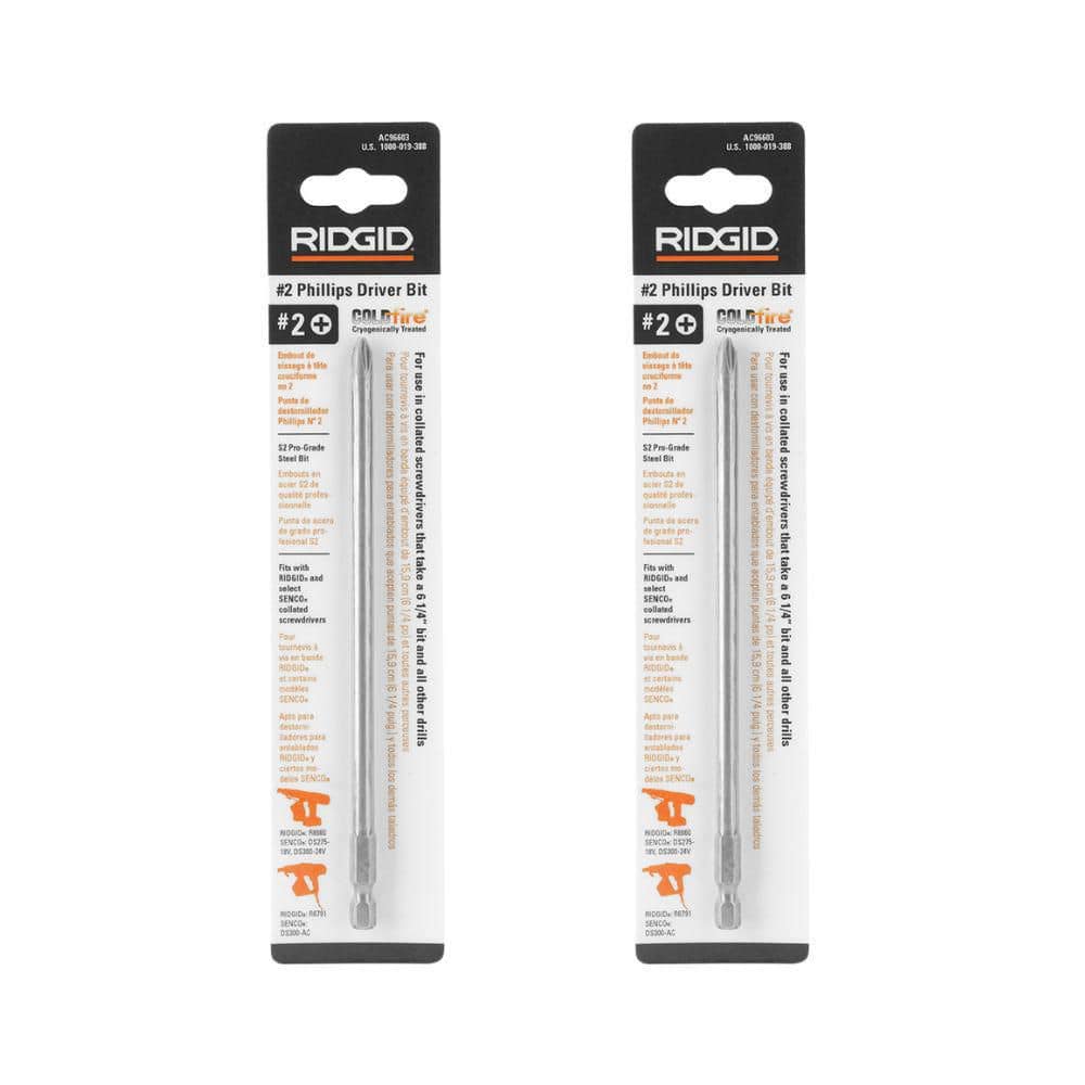 "#2 x 6-1/4 in. Phillips Collated Screw Gun Bit (2-Pack)" price history on PriceWatchPro