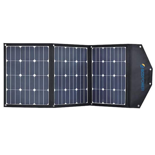 90-Watt Foldable Mono Solar Panel Portable Kit, Compatible with Portable Chest Fridge Freezer Cooler
