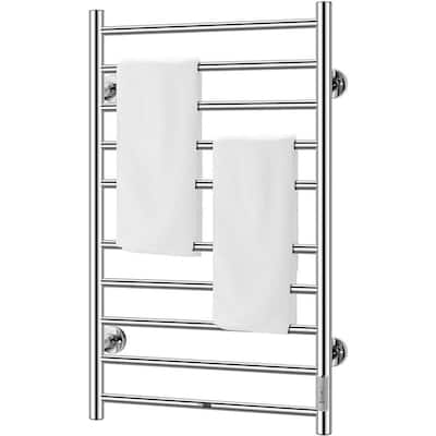 Costway 145W Electric Towel Warmer Wall Mounted Heated Drying Rack 8 S – US  Bath Store