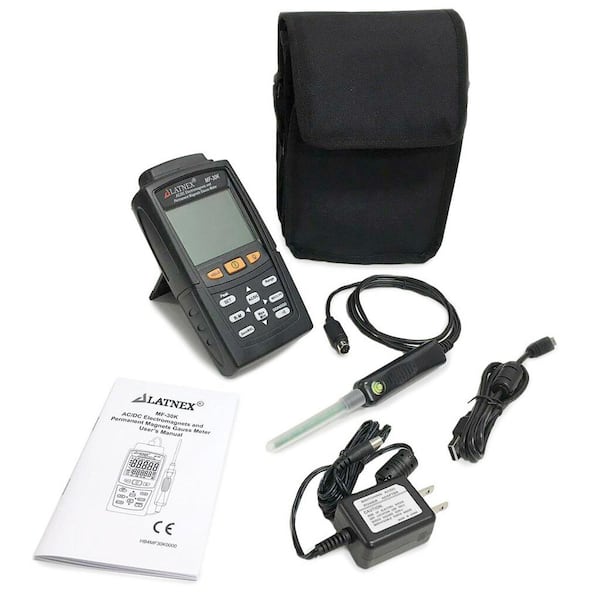 LATNEX MF-30K AC/DC Gaussmeter and Magnetic Field Indicator MF-30K The  Home Depot