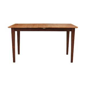 Cinnamon and Espresso Extendable Butterfly Leaf Dining Table
