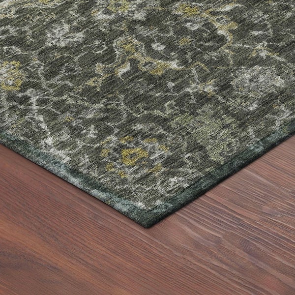 Chantille Machine Washable Indoor/Outdoor Abstract ACN2359 Pewter 2 ft. x 3 ft. Accent Rug