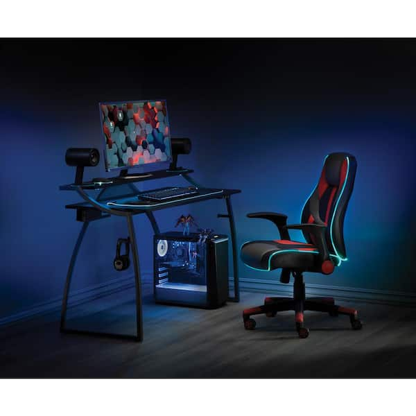 OSP Home Furnishings Race Gaming Chair Red/Gray RCS28737-EC2RD