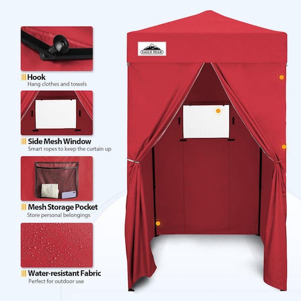 EAGLE PEAK 4 ft. x 4 ft. Pop Up Privacy Tent Foldable Outdoor