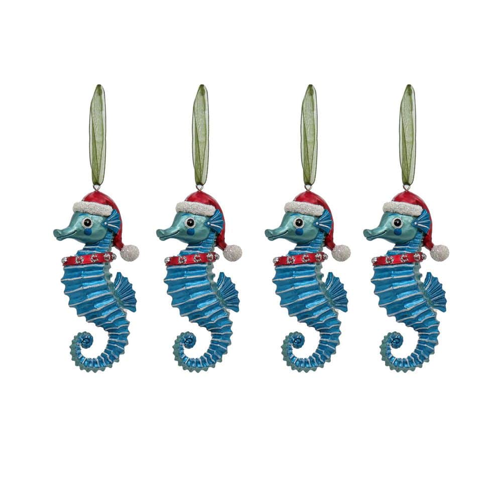 4-Piece HGTV Home Collection Teal Seahorse Ornaments price history on PriceWatchPro