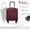VERAGE 14 in. Grape Red Spinner Carry On Underseat Luggage