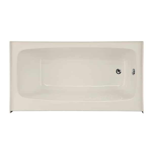 Hydro Systems Trenton 60 in. Acrylic Right Hand Drain Rectangular Alcove Air Bath Bathtub in Biscuit