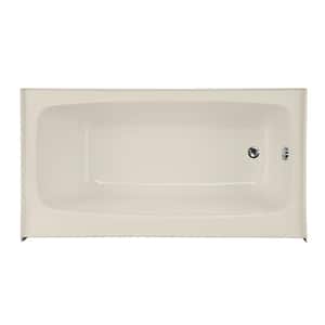 Trenton 66 in. Acylic Rectangular Drop-in Air Bath Bathtub in Biscuit