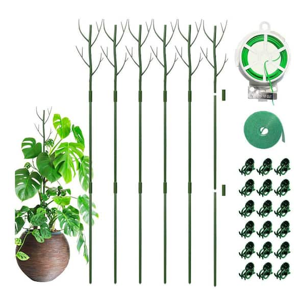 Mr. Garden 43 in. Monstera Plant Support Stakes Trellis with Orchid ...