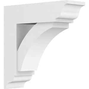 5 in. x 18 in. x 18 in. Thorton Bracket with Traditional Ends, Standard Architectural Grade PVC Bracket