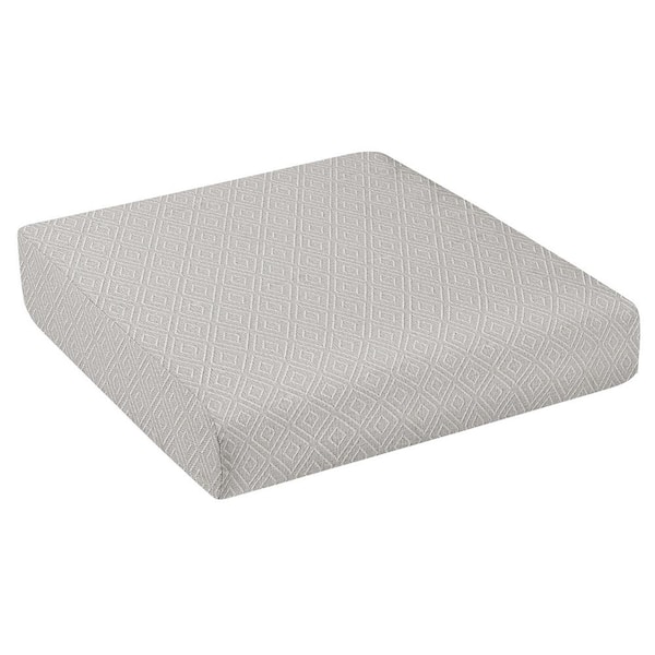SORRA HOME Sunbrella Retain Oyster Rectangle Outdoor Seat Cushion
