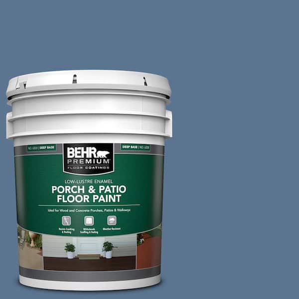 BEHR PREMIUM 5 gal. #PPU14-18 Laguna Blue Low-Lustre Enamel Interior/Exterior Porch and Patio Floor Paint