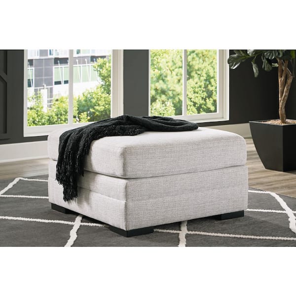 Signature DESIGN BY ASHLEY Koralynn Beige Polyester Square Accent Oversized Ottoman