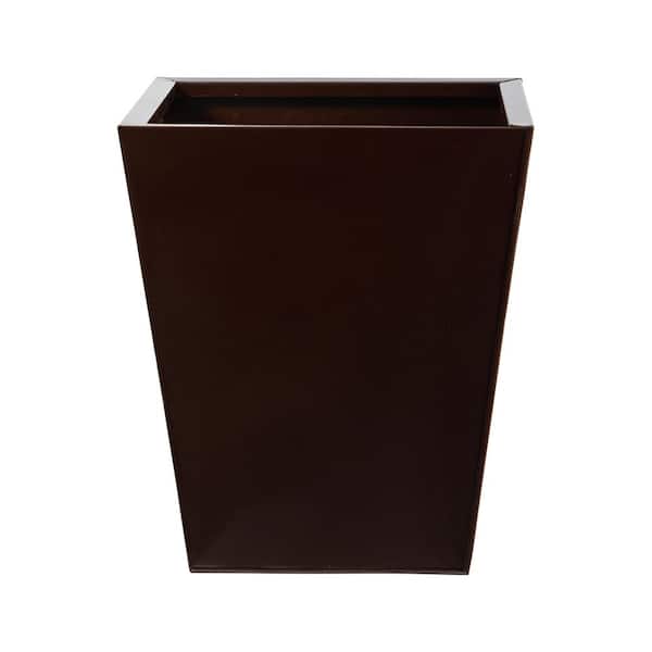 Nearly Natural 15in. Bronze Metal Classic Square Planter