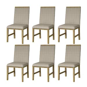 Philippa ACORN Modern Upholstered Dining chair Crafted with Sturdy Rubber Wood Legs Set of 3