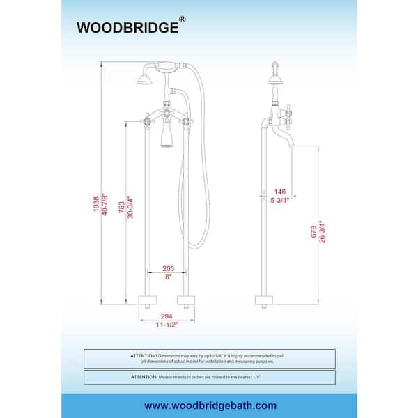 WOODBRIDGE Topeka 59 in. Heavy Duty Acrylic Slipper Clawfoot Bathtub White  Faucet, Claw Feet, Drain & Overflow in Oil Rubbed Bronze HBT7039 - The Home  Depot