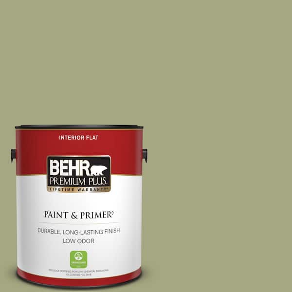 BEHR PREMIUM PLUS 1 gal. #S370-4 Rejuvenation Flat Low Odor Interior Paint & Primer