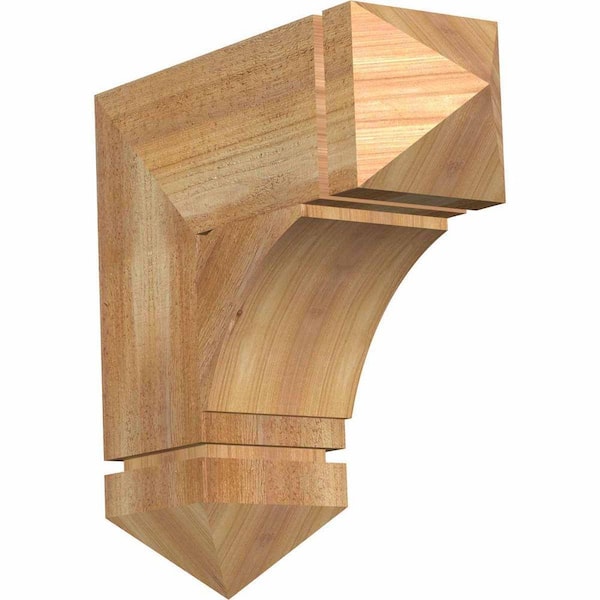Ekena Millwork 6 in. x 18 in. x 18 in. Western Red Cedar Thorton Arts and Crafts Rough Sawn