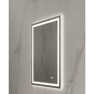 Kaila 24 in. W x 32 in. H Rectangular Frameless Wall Mounted Bathroom Vanity Mirror Variant LED 3000K-4000K-6000K