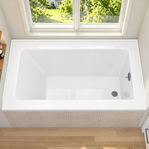 Zeafive Dor 54 in. x 32 in. Rectangular Acrylic Soaking Drop-In