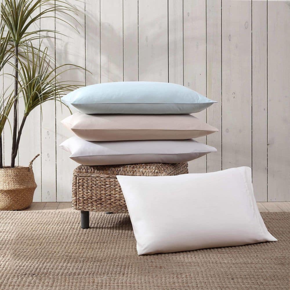 Queen Blue Cotton Polyester Sateen Sheet Set