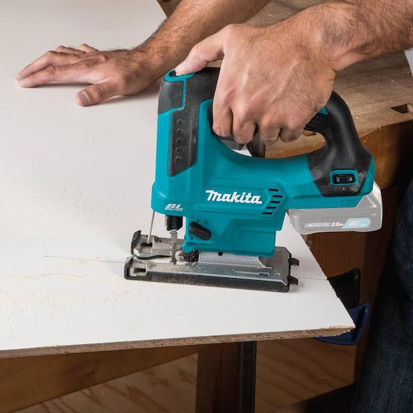 Makita 12V max CXT Lithium-Ion Brushless Cordless Top Handle Jig Saw (Tool  Only) VJ06Z The Home Depot