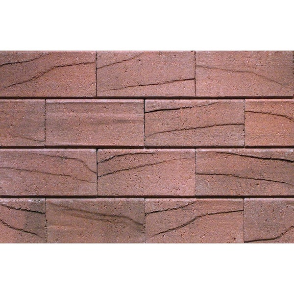 Unbranded 8 in. x 4 in. Smooth Face Mortarless Brick Veneer Siding, Arlington Blend 20 Sq. ft.