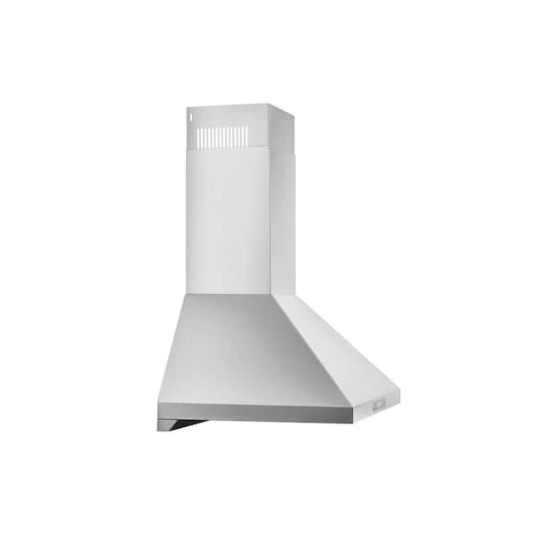 Iseasy 30 500 CFM Convertible Wall Mount Range Hood with Charcoal Filters and Vent Hose 18594